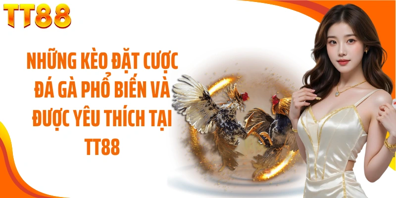 Những kèo đặt cược đá gà phổ biến và được yêu thích tại TT88